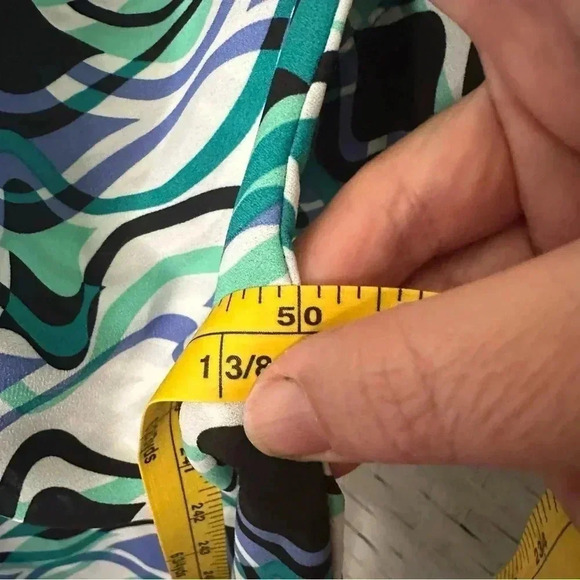 Ashley Stewart, lightweight tunic top, modern colorful bohemian hippie Plus size - Picture 11 of 12